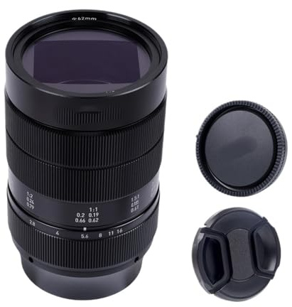 Compatibile con obiettivo Sony E 60mm F2.8 Ultra Macro con ingrandimento 2X ZX M4/3 RF Mirrorless full-frame(E-Mount)