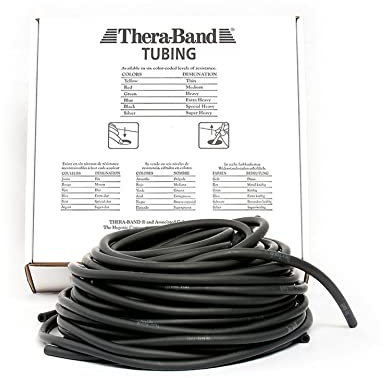 THERABAND Widerstandstrainer Tubing 30,50 m 30,50 m, Schwarz | Extra schwer, OneSize