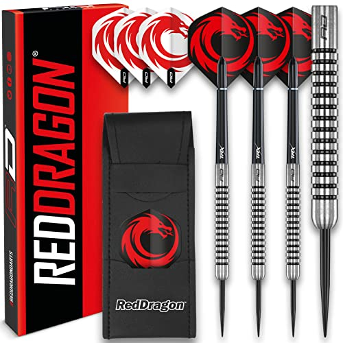 RED DRAGON Apollo 24 Gramm Dartset mit Hardcore Flights und Stielen