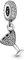 Pandora Passions Charm pendant Verre à cocktail en argent avec zircones cubiques