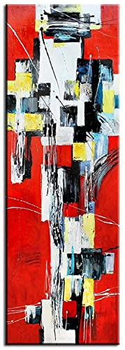Jvmoebel ABSTRAKT MODERN ÖLBILD AUF LEINWAND ECHTE HANDARBEIT 50 X 150CM - G17254