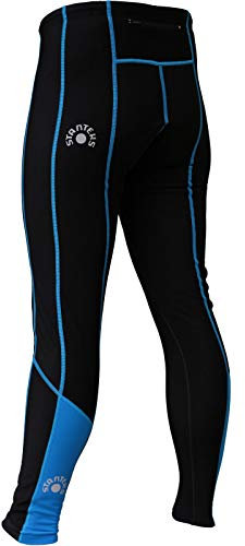 STANTEKS Fahrradhose Sitzpolster Coolmax Radhose Fahrradbekleidung Hose SR0074 (schwarz-blau, S)