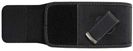 DFV mobile - Holster Case Cover Nylon with Rotating Belt Clip for Fly IQ4504 EVO Energy 5 - Black