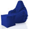 Green Bean 2er Set Sitzsack + Hocker - fertig befüllt - robust waschbar schmutzabweisend - Kinder & Erwachsene Bean Bag Bodenkissen Lounge Sitzhocker Relax-Sessel Gamer Gamingstuhl Pouf - Blau