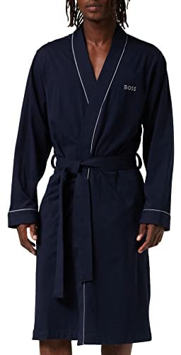 BOSS Hugo Herren Kimono bm Bademantel, Dark Blue 403, XL EU
