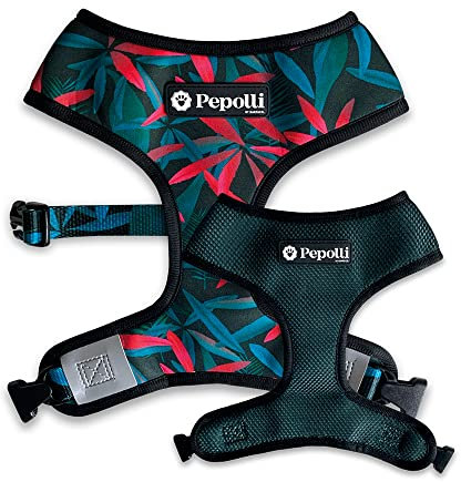 Pepolli Hundegeschirr | Geschirr für Französische Bulldogge, Frenchie, Frenchbulldog, Mops (L (Hals 41–44 cm, Brust 60 – 84 cm), Peking)