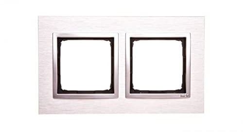 Simon 54 Nature Doppelrahmen Metall INOX KLASSISCH DRN2/77 Kontakt-simon 5902787559656