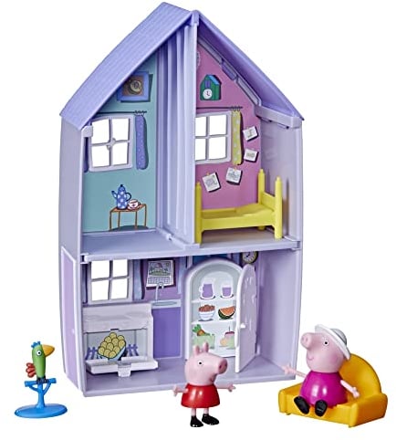 Peppa Pig Haus von Oma und Opa Wutz, Spielset mit 2 Figuren und 3 tollen Accessoires, für Kinder ab 3 Jahren, Multi