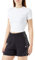 Champion Damen Legacy Tape 2.0 High Waist Shorts, Schwarz, M