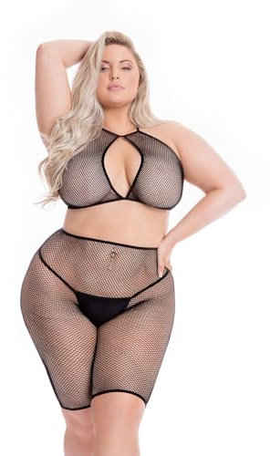 Pink Lipstick Lingerie Dessous-Sets_7223084XBLKOS Dessous-Sets Black One Size