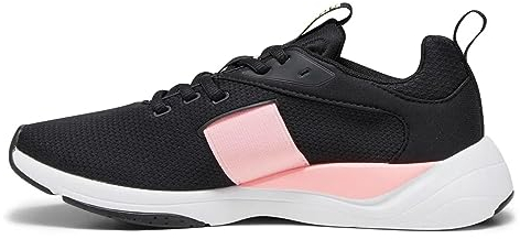 PUMA Damen Zora Sneaker, Schwarz Weiß Koral Ice, 38 EU