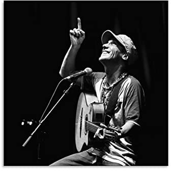 Poster der spanischen Sängerin Manu Chao (5) Poster Gemälde Leinwand Wandkunst Wohnzimmer Poster Gemälde 30 x 30 cm