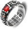 Feng Shui PiXiu Mantra Ring,Kucheed Silberne Buddhistische Glücks Fingerringe,MANI Amulett Mantra Schmuck,Doppelter Schutz Reichtum Liebe Gesundheit Band,Jahrgang Verstellbare Ringe Geschenk (E)