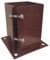 LLB Bolt Down Square Bracket for Pergola Posts Heavy Duty Red Powder Coated Post Fence Foot Base Support Size: 100mm x 100mm (4inch x 4inch) pack of 1