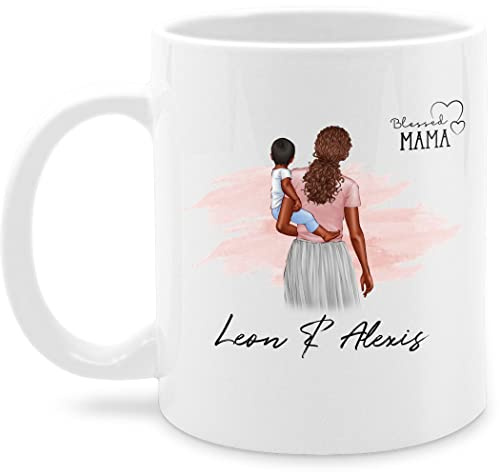 Tasse Tassen 325ml - Mama Baby Geschenk I Geschenkideen Geburt - 325 ml - Weiß - muttertagstasse mutti kaffeetasse mutter-tasse mom kaffeebecher muttertagsgeschenke muttertag mug muttertagsgeschenk