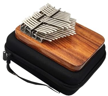 Kalimba Piano 32 Tasten C-Dur Kalimba-Instrument, Chromatisches Akazienholz, Flache Platte, Doppelschichtiges Daumenklavier Mit Komplettem Zubehör