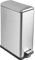 JM ·YIPENG Slim Kitchen Bin 45L, Silver Trash Can with Soft Close Lid,Slim Pedal Bin with Removable Inner Bucket,Waste Bin for Home,Kitchen,Dining Room and Office