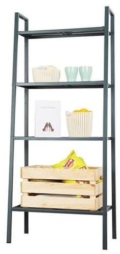 Heikoeco® Regal, Bücherregal, Küchenregal, 4 Ablagen Standregal, Badezimmer Regal, Kellerregal für Küche, Wohnzimmer und Badezimmer, Vitrine, Regale, 147x60x35cm