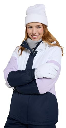Mountain Warehouse Womens Ski Jacket & Pants Set - Padded Insulation, Snowskirt, Zipped pockets & Adjustable Hood - Best for Autumn, Winter, Outdoors & Travelling