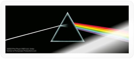 Spreadshirt Pink Floyd Prism Sticker Aufkleber, 10 x 10 cm, Transparent glänzend
