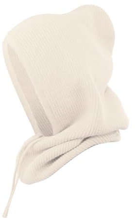 MoreChioce Mütze Damen Winter,Wintermütze Schalmütze Strickmützen Sturmhaube Warme Kapuzen Schal Balaclava Winddichter Hut Beanie Mütze Kapuzenschal Wintersport und Outdoor-Sportartikel,Beige