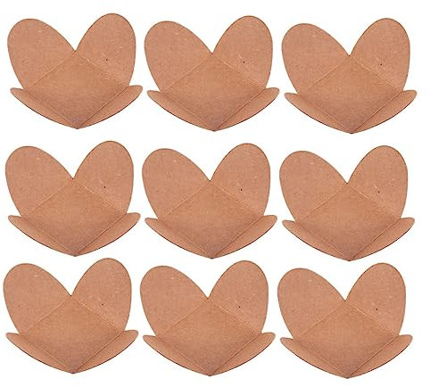 Zerodeko 200pezzi Vassoi Per Cioccolatini Kraft Per Dolci Cioccolatini Decorativi Per e Speciali