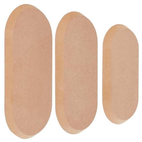 OLYCRAFT 3 molde Ovalado de Cerámica para Arcilla Cerámica Madera Herramientas de Cerámica Tabla de Secado de Arcilla Moldes Ovalados para Hacer Placas de Cerámica de Arcilla 3 tamaños