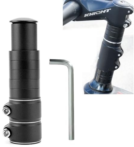 Lenkererhöhung Fahrrad, Höhenadapter Fahrradlenker 28,6mm/13.6×2,86cm, Fahrradlenker Vorbau 31.8mm*120mm, ±60°Einstellbar, Lenkervorbau Verstellbar für Fahren Gesundheit, Fahrrad Lenker Erhöhen Alumin