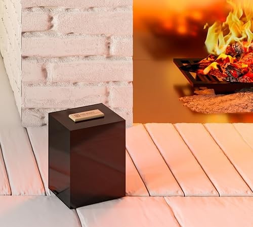 Fire Beauty Fire Starters Storage Box,Firelighter Storage Box,Metal Firelighters Container with Flip Top Lid