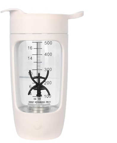 Electric Bottle Blender | Portable Shaker Blender-Bottle | Shaker Blender with Lid, 600ml Capacity USB Rechargeable Portable and Convenient Shaker Design for Smooth Protein Blends