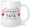 Yufansd Tasse Mug - Le Meilleure Tata de L'univers - Cadeaux Originaux pour Tante - Idée Anniversaire, Fête des Mères, Noël - Céramique 350 ml