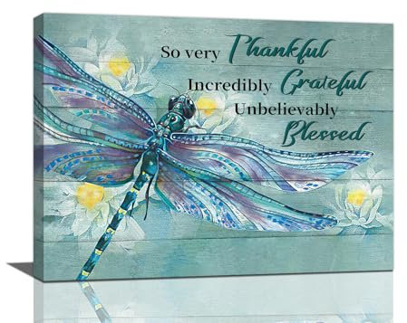 Libellen-Wandkunst, Libellenbilder, Wanddekoration, Bauernhaus, Lotus, Seerose, Leinwanddrucke, inspirierende Zitate, Gemälde, modernes Kunstwerk, Heimdekoration für Badezimmer, Schlafzimmer,