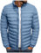 UHouse Winterjacke Herren Steppjacke ohne Kapuze Leichte Daunenjacke Wandern Übergangsjacke Herbst Winter Jacke Bequeme Softshelljacke Outdoor Puffer Jacken Einfarbig Baumwolle Bomberjacke Hellblau L