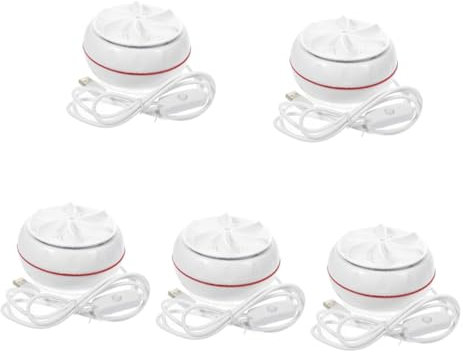 UKCOCO 5piezas Mini Lavadora Portátil Usb Lavadora De Ropa Para Dormitorio Camping y Efecto De Limpieza Profunda y Rotación Inteligente