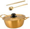 JISADER Korean Ramen Maker with Spoon And Chopsticks Induction Seafood Fast Heating Kimchi Soup for Coffee, Multi, 22cm