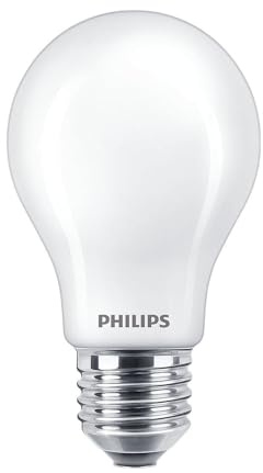 Philips Master LED E27 Pear Frosted GLS/A60 Filament Light Bulb 10.5W 100W Equivalent 1521lm Dim to Warm 2200K–2700K CRI 92–97 Dimmable High Colour Rendering