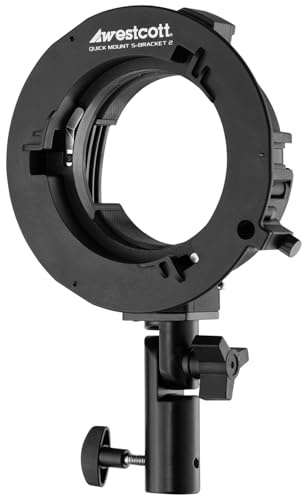 Westcott Staffa a S a montaggio rapido 2 per FJ80, FJ200, AD200 per collegare softbox e modificatori di luce Bowens