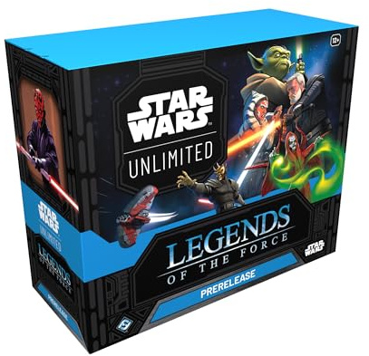 Asmodee - FFG - Star Wars: Unlimited Trading Card Game - Legends of The Force - Pre Release Box (6 Booster Packs) - TCG für Kinder und Erwachsene, Alter 12+, 2+ Spieler, 20 Minuten, Englisch