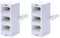 2 Pcs BT Telephone Socket Line 3 Way Splitter, Cable UK Adapter Landline Port Converter Extender for FAX, Universal Female Jacks to BS6312 431A Male Plug, Modem, Corded & Cordless Phones White