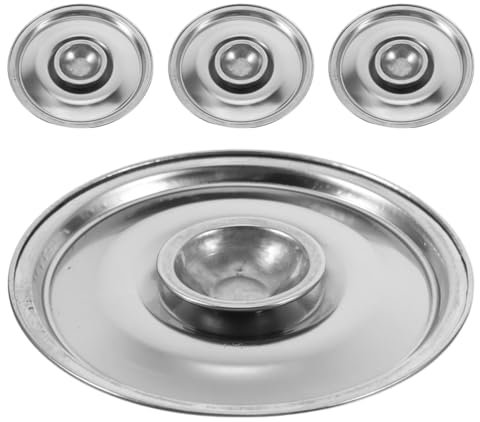 Homoyoyo 4 Gewürztopfdeckel Aus Edelstahl: 14 Cm Mini-Topfdeckel – Praktisch Zum Warmhalten Von Speisen Auslaufsicheres Design Für Die Hausmannskost