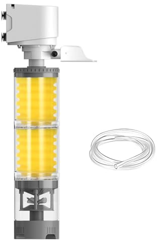 Filter für Aquarien, Wasserzirkulation, Reinigungsmaschine, leise, mehrstufige Belüfterfilter für Schildkröten, , Teichpflanzen, Algen, Wasserumgebungen, Süßwasser, Salzwasser