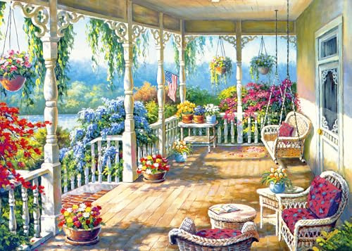 Puzzle 1000 Teile für Erwachsene -Blumenkorridor Puzzles für Erwachsene Landschaft Puzzel Natürliche Szene Puzzles für Erwachsene Teens Interaktives Spielzeug Gehirn Teaser