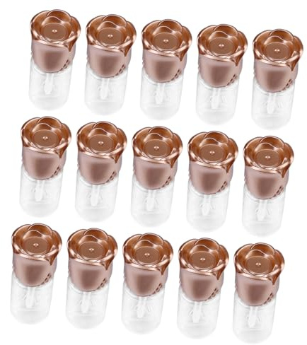 ibasenice 15pcs Rose Lid Lipstick Tube Empty Lip Balm Container Lip Gloss Tube Boys and Girls