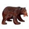 Wogeka BÄR mit Fisch Holz Tier Petz großer Grizzly Braunbär Figur Statue