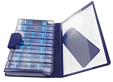 Medidose - Pillulier Semainier 7 Jours Magnien - Bleu Marine