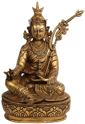 Exotic India Guru Padmasambhava (Tibetan Buddhist Deity) - Brass Statue