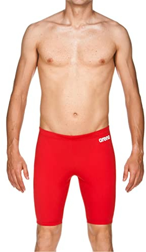 BV1R2|#Arena Men arena Men Swim Trunks Solid Swim Trunks - red-white, 38