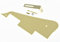 KAISH Single Cream 1 Ply LP Guitar Pickguard with Gold Bracket for Epiphone Les Paul