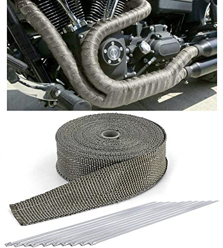 Auspuff Hitzeschutzband Thermoband Titan bis 900°C 50mmx2mm 10Meter