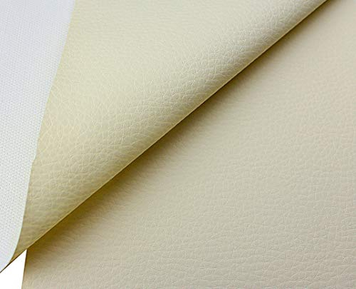tukan-tex Kunstleder Möbel Textil Meterware Polster Stoff PVC (Beige)
